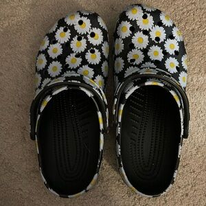 Daisy Black Crocs Classic Clog